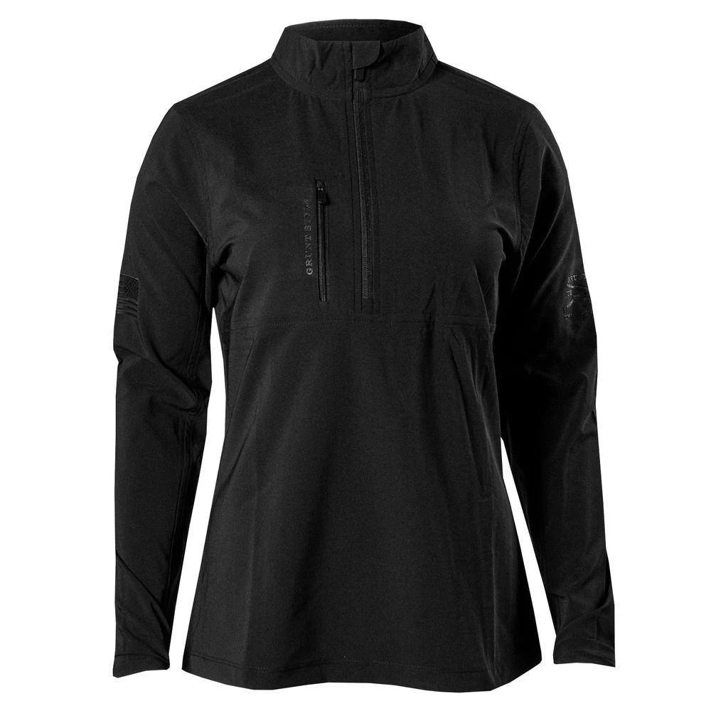 Women's Range 1/4 Zip - Black - Image 2