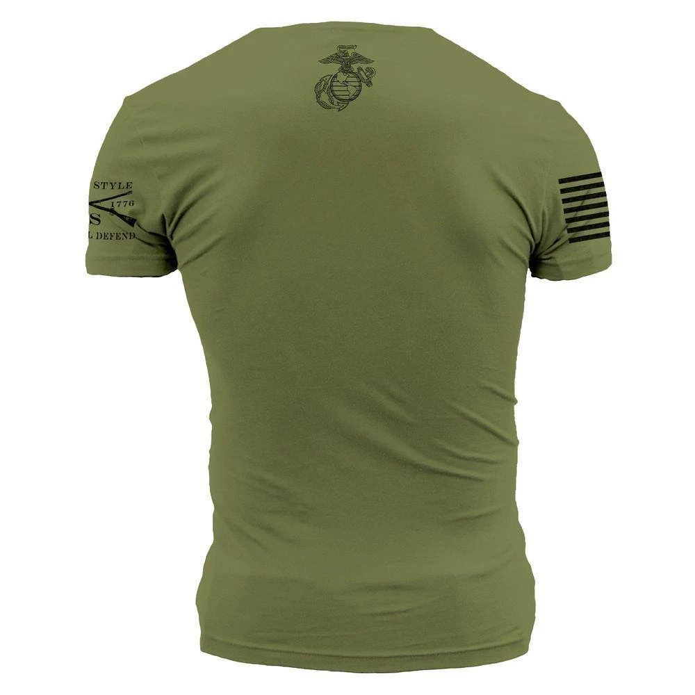 USMC - Est. 1775 T-Shirt - Military Green - Image 3