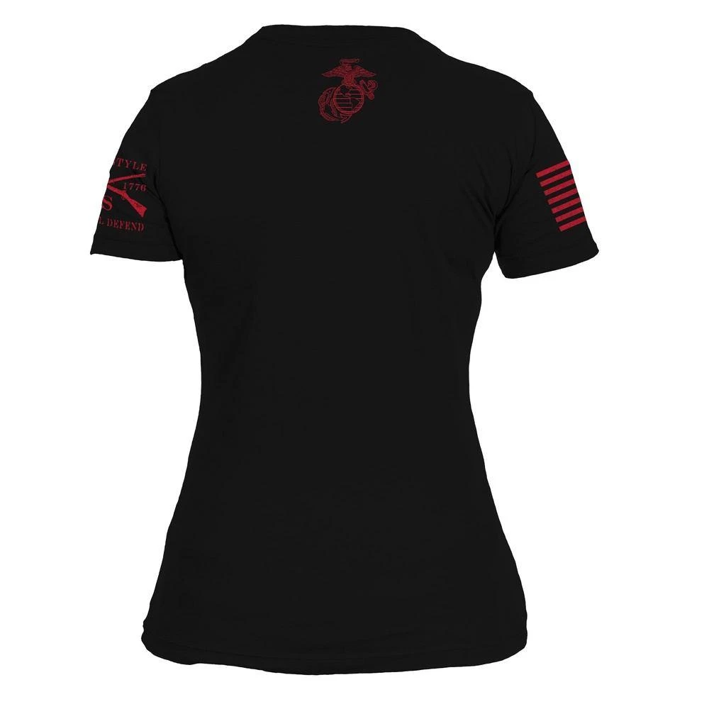 USMC - Women's Est. 1775 T-Shirt - Black - Image 3
