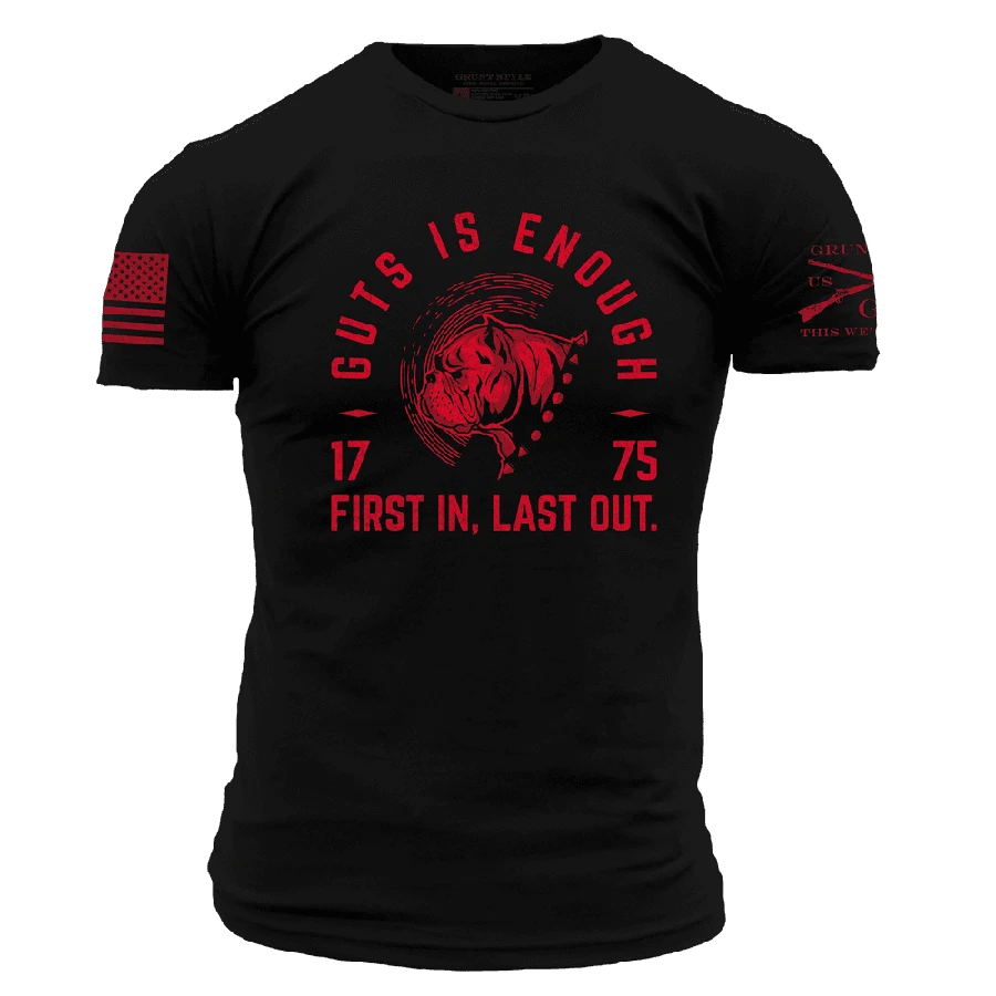 USMC - First In T-Shirt - Black - Image 6