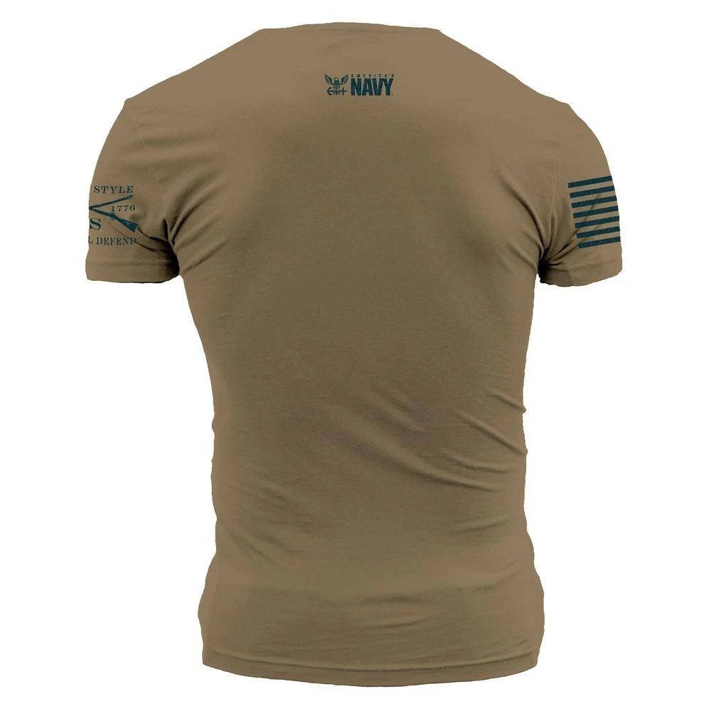 USN - Fly Navy T-Shirt - Tan - Image 8