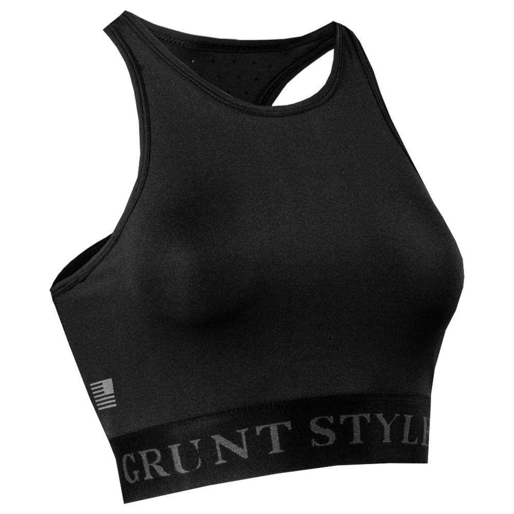 Women's Racerback Sports Bra - Black - Image 2