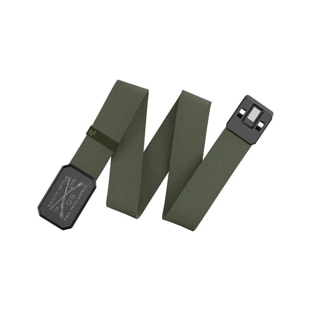 Accessories Grunt Style X Groove Life™ Belt - Gun Metal On Olive - Image 5