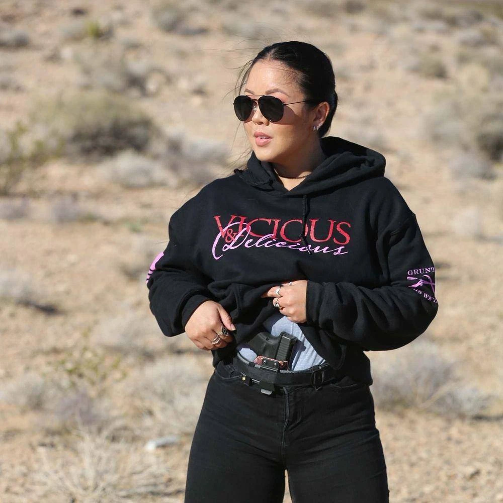 Women's Vicious & Delicious Hoodie - Black - Image 4