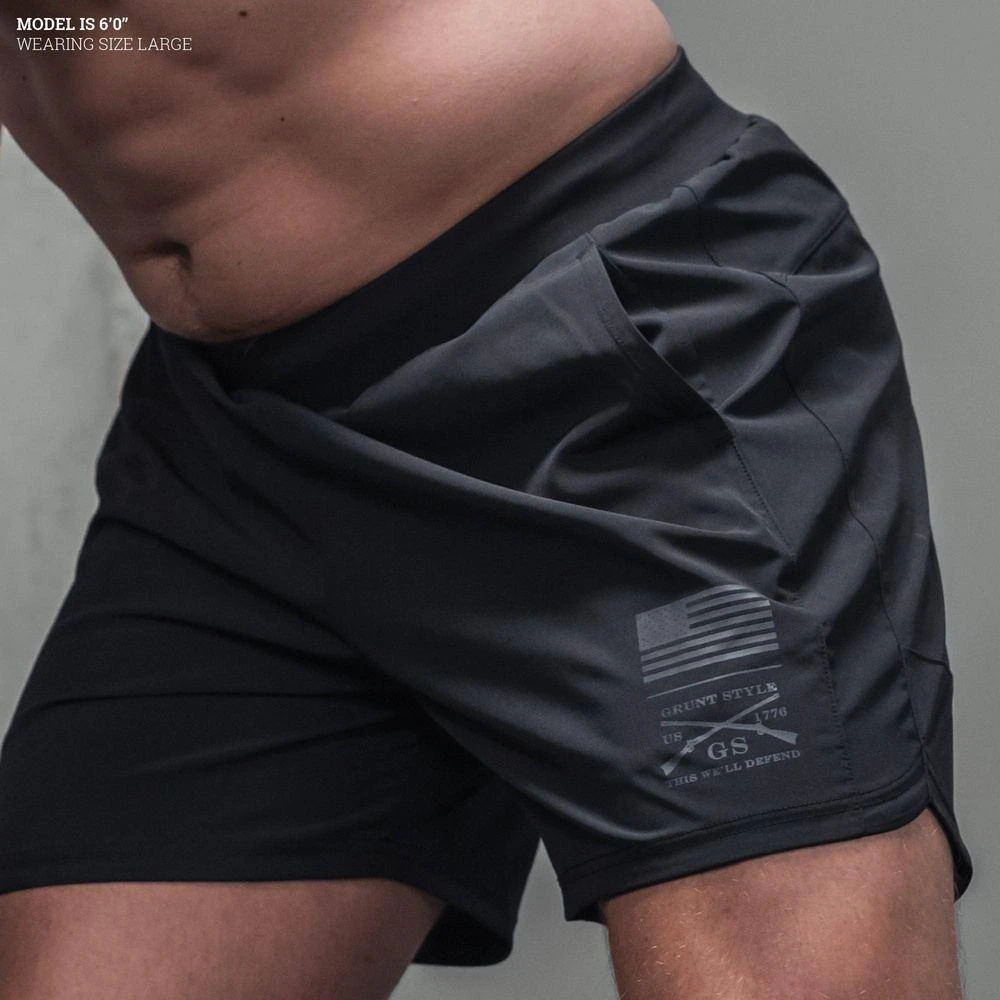 Men's Training Shorts - Black - Image 3