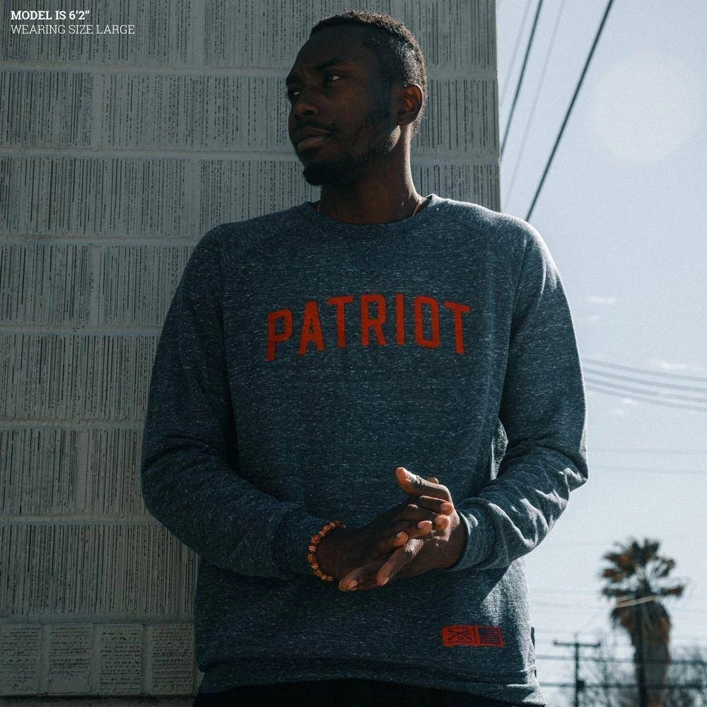 Zero F's Given Terry Crew Sweatshirt - Navy Heather - Image 4