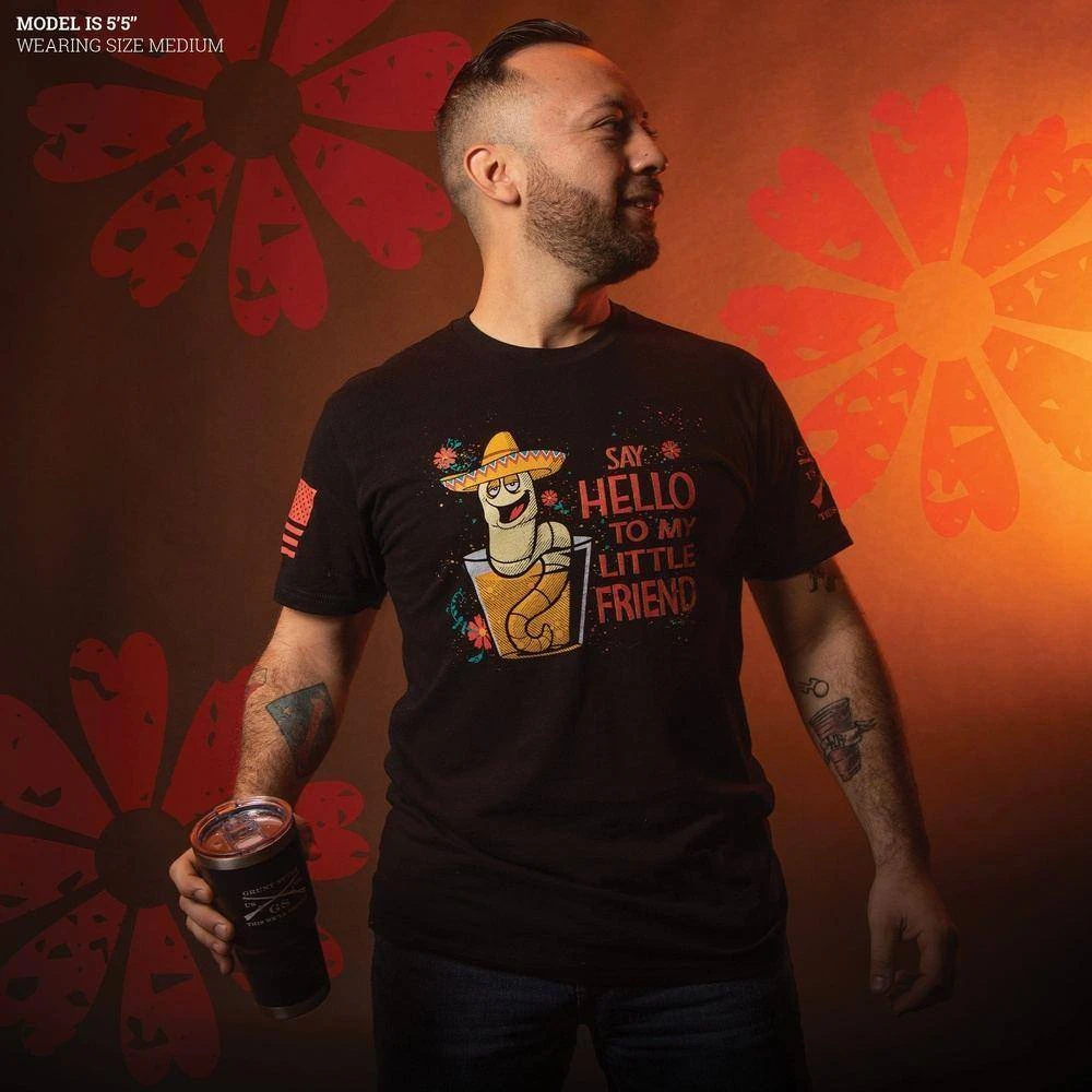 Little Friend T-Shirt - Black - Image 3