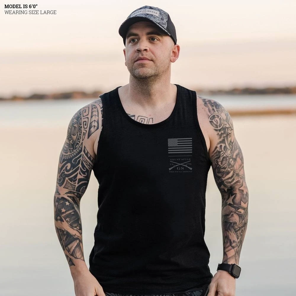 Men's Strength Through Suffering Tank - Black - Image 3