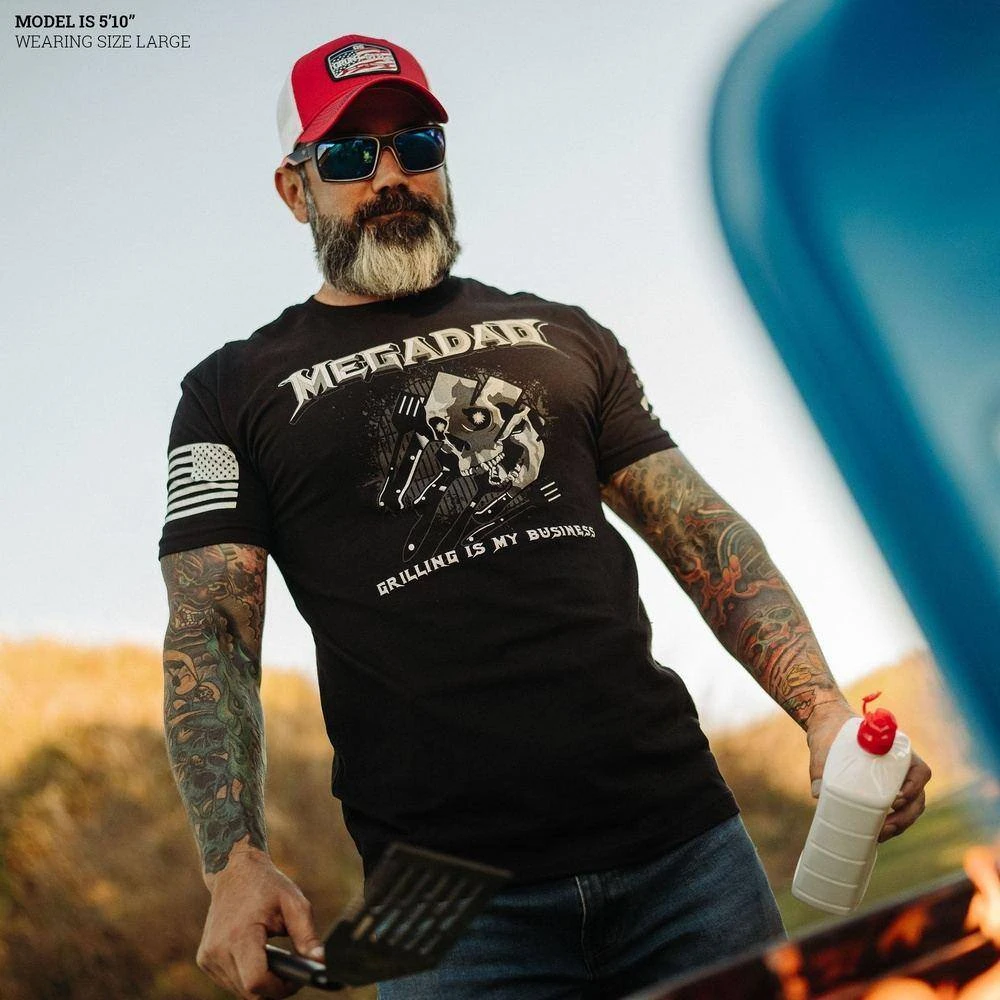 MegaDad T-Shirt - Black - Image 3