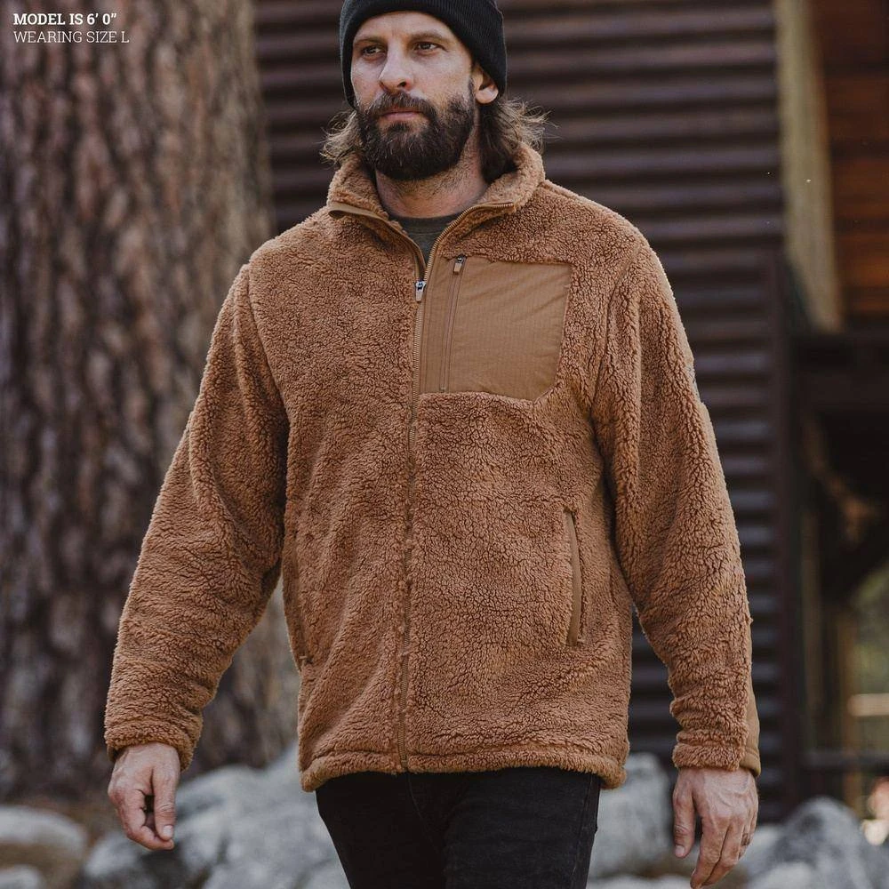 Men's Standard Issue Sherpa Fleece - Coyote - Image 2