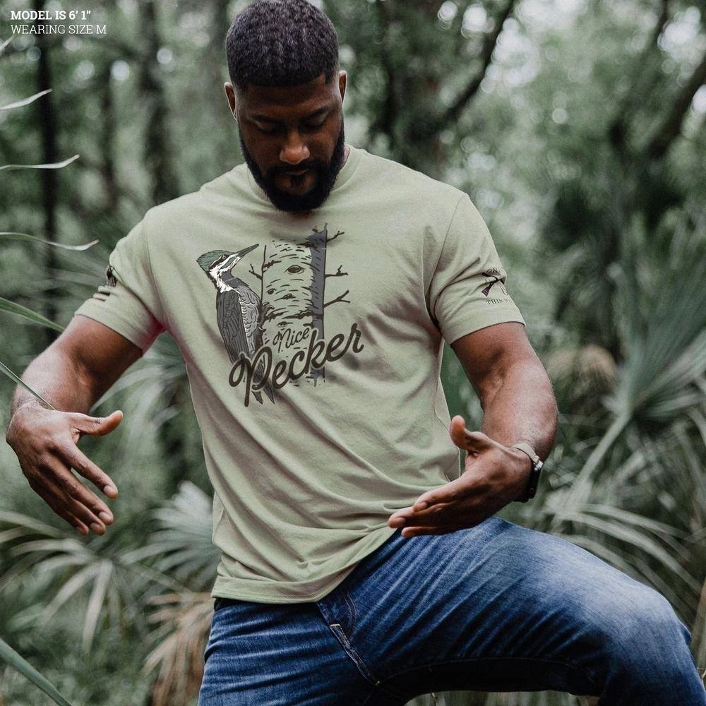 Nice Pecker T-Shirt - Light Sage - Image 2