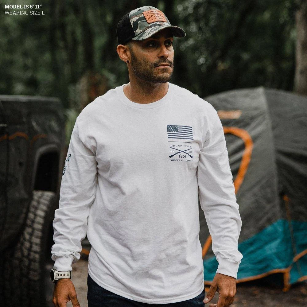 Join Or Die Long Sleeve - White - Image 5