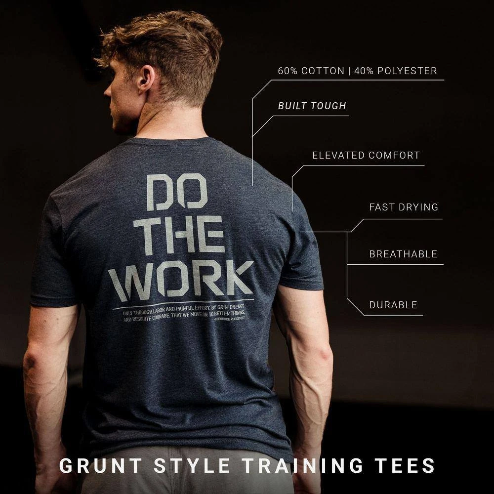 Do The Work T-Shirt - Midnight Navy - Image 3