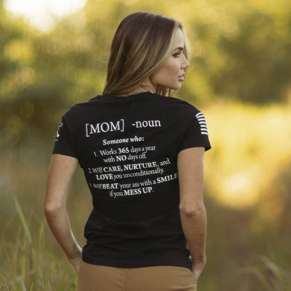 Women's Mom Defined T-Shirt - Black - Image 4