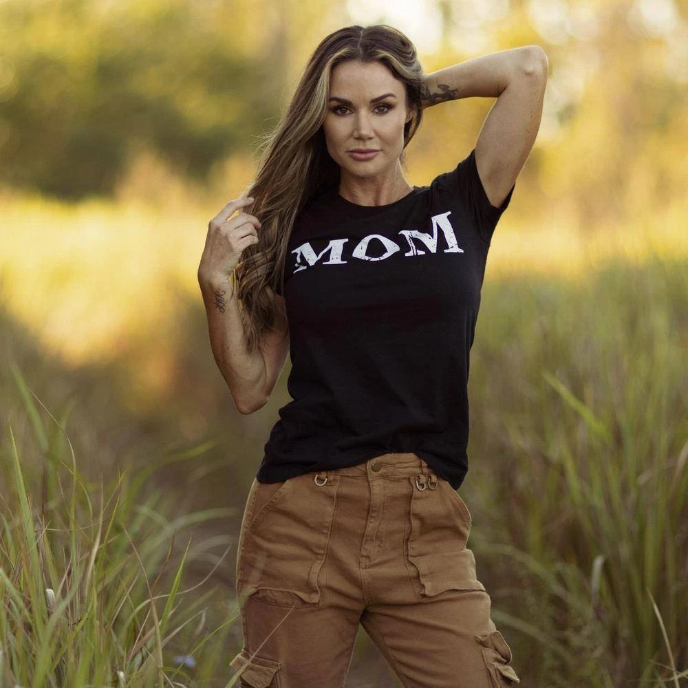 Women's Mom Defined T-Shirt - Black - Image 5