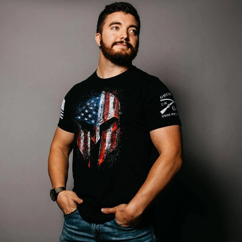 American Spartan 2.0 T-Shirt - Black - Image 2