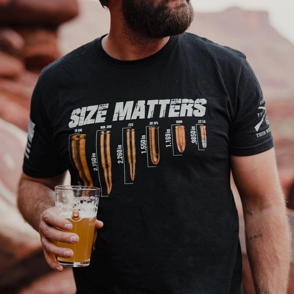 Size Matters T-Shirt - Black - Image 2