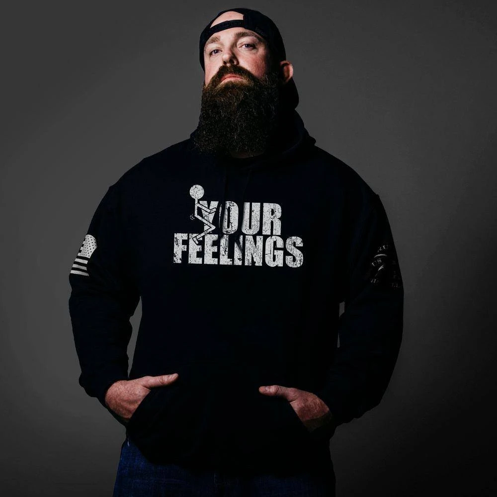 F*ck Your Feelings Hoodie - Black - Image 3
