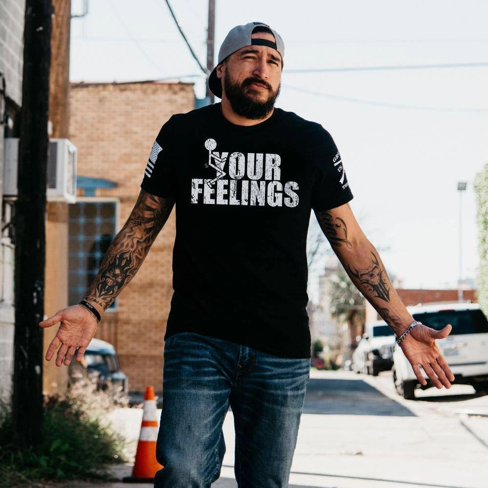 F*ck Your Feelings T-Shirt - Black - Image 3