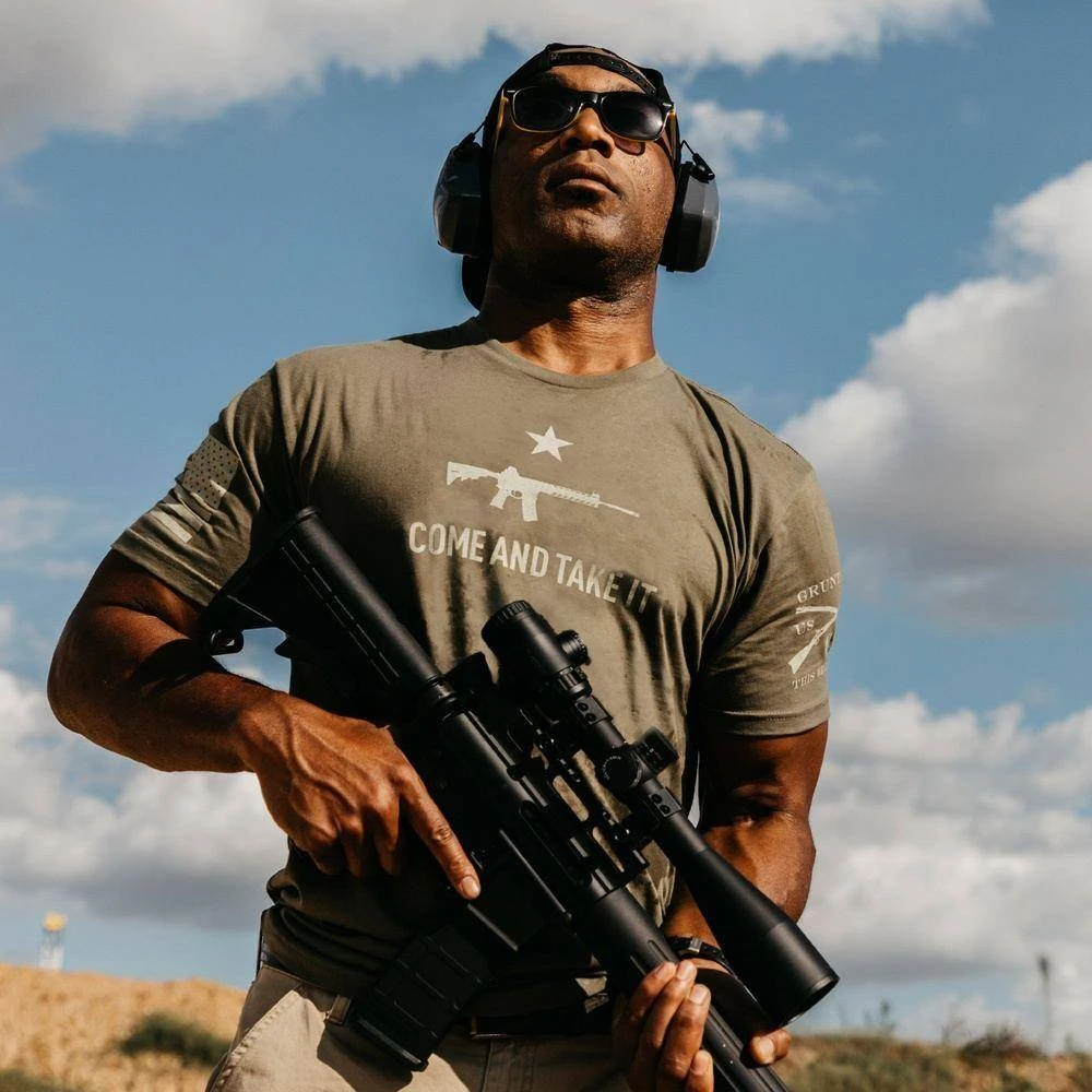 Men's Come And Take It 2A Edition T-Shirt - Military Green - Image 2