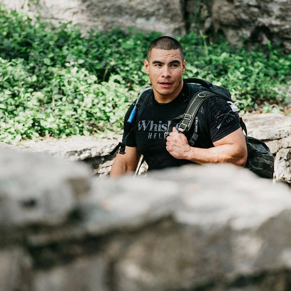 Whiskey Helps™ T-Shirt - Black - Image 4