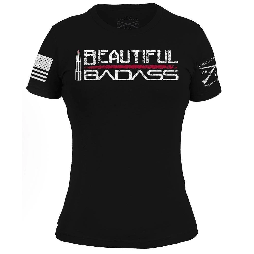 Women's Beautiful Badass T-Shirt - Black - Image 2